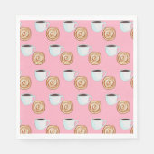 Serviette En Papier Aquarelle Cinnamon Bun Pastry Café (Devant)