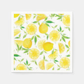 Serviette En Papier Aquarelle citron motif serviettes de fête d'été (Devant)