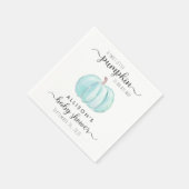 Serviette En Papier Aquarelle Citrouille mignonne bébé garçon douche (Coin)