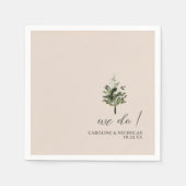 Serviette En Papier Aquarelle classique Anglais Manor House Mariage (Devant)