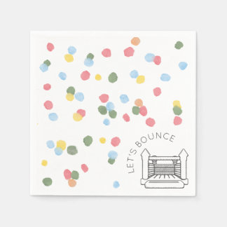 Serviette En Papier Aquarelle classique points Bounce House Papier Nap
