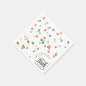 Serviette En Papier Aquarelle classique points Bounce House Papier Nap (Coin)