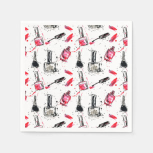Serviette En Papier Aquarelle Clou Motif polonais