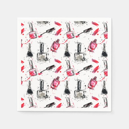 Serviette En Papier Aquarelle Clou Motif polonais (Devant)