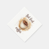 Serviette En Papier Aquarelle Coffee Cup Art Imprimer - Mais Premier C (Coin)
