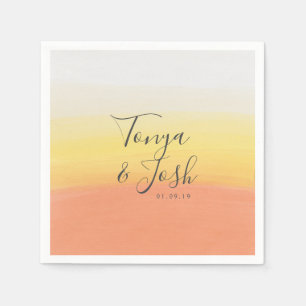 Serviette En Papier Aquarelle Corne à bonbons Halloween Mariage