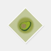 Serviette En Papier Aquarelle Cute Avocado (Coin)