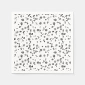 Serviette En Papier Aquarelle Dalmatien Spots Motif (Devant)