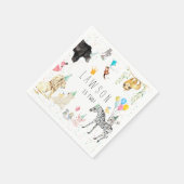 Serviette En Papier Aquarelle d'animal moderne simple (Coin)
