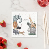 Serviette En Papier Aquarelle d'animal moderne simple partie (En situation)