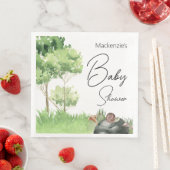 Serviette En Papier Aquarelle dans le Baby shower Park (En situation)