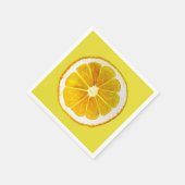 Serviette En Papier Aquarelle de citron mou illustration art fruitier (Coin)