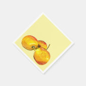 Serviette En Papier Aquarelle de fruit jaune perruque (Coin)