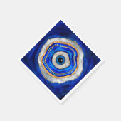 Serviette En Papier Aquarelle de l'oeil malin et or (Coin)