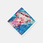 Serviette En Papier Aquarelle de méduse art océanique (Coin)