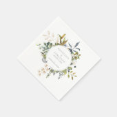 Serviette En Papier Aquarelle de mélange tropical (Coin)