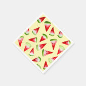 Serviette En Papier Aquarelle de pastèque fruit mignon (Coin)