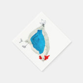 Serviette En Papier Aquarelle de poulets mignons (Coin)