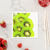 Serviette En Papier Aquarelle des kiwis (En situation)