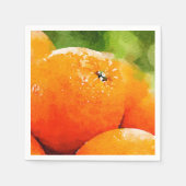 Serviette En Papier Aquarelle des Oranges (Devant)