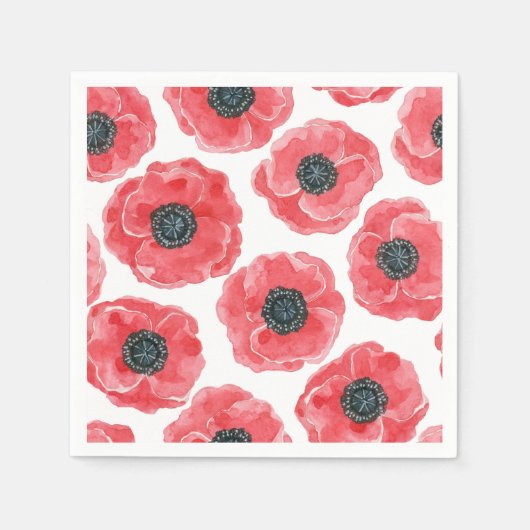 Serviette En Papier Aquarelle des papillons (Devant)