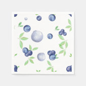 Serviette En Papier Aquarelle d'été bleuet (Devant)