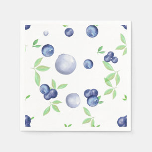 Serviette En Papier Aquarelle d'été bleuet
