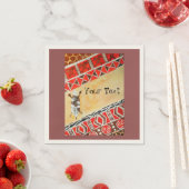 Serviette En Papier Aquarelle d'inspiration africaine (En situation)