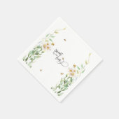 Serviette En Papier Aquarelle douce comme peut être Abeille de miel fl (Coin)