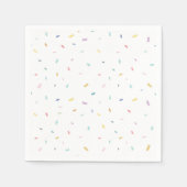 Serviette En Papier Aquarelle douce Motif Confetti (Devant)