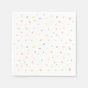 Serviette En Papier Aquarelle douce Motif Confetti