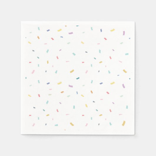 Serviette En Papier Aquarelle douce Motif Confetti (Devant)