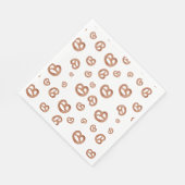 Serviette En Papier Aquarelle douce salée Motif Pretzel (Coin)