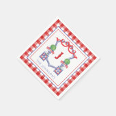 Serviette En Papier Aquarelle Drapeau américain patriotique Topiotique (Coin)