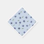Serviette En Papier Aquarelle élégant baby shower bleuet (Coin)