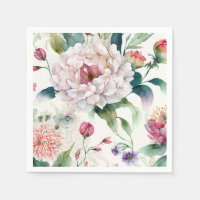 Aquarelle élégante délicate motif asiatique floral