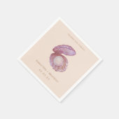 Serviette En Papier Aquarelle été Ocean Seashell perle (Coin)