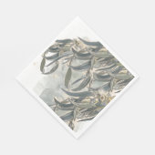 Serviette En Papier Aquarelle Eucalyptus Verdure Feuille (Coin)