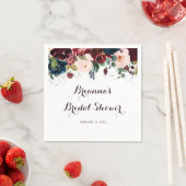 Serviette En Papier Aquarelle Fête des mariées de calligraphie illustr (En situation)