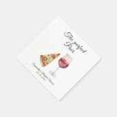 Serviette En Papier Aquarelle Fête des mariées de paire parfaite (Coin)