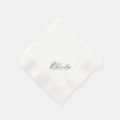 Serviette En Papier Aquarelle Feuille Mariage Cocktail Napkins (Coin)