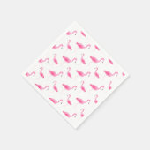 Serviette En Papier Aquarelle Flamingo Patte (Coin)