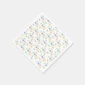 Serviette En Papier Aquarelle Fleur sauvage Pastel Motif peint (Coin)