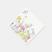 Serviette En Papier Aquarelle Fleur sauvage prairie florale d'été (Coin)