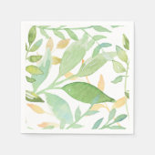 Serviette En Papier Aquarelle Floral Garden Papier Napkins (Devant)