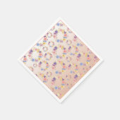 Serviette En Papier Aquarelle Floral Motif papier Napkin (Coin)