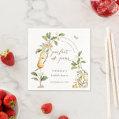 Serviette En Papier Aquarelle Floral Perfect Paire Fête des mariées (En situation)