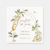 Serviette En Papier Aquarelle Floral Perfect Paire Fête des mariées (Devant)