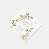 Serviette En Papier Aquarelle Floral Perfect Paire Fête des mariées (Coin)
