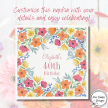 Aquarelle Florals 40e anniversaire